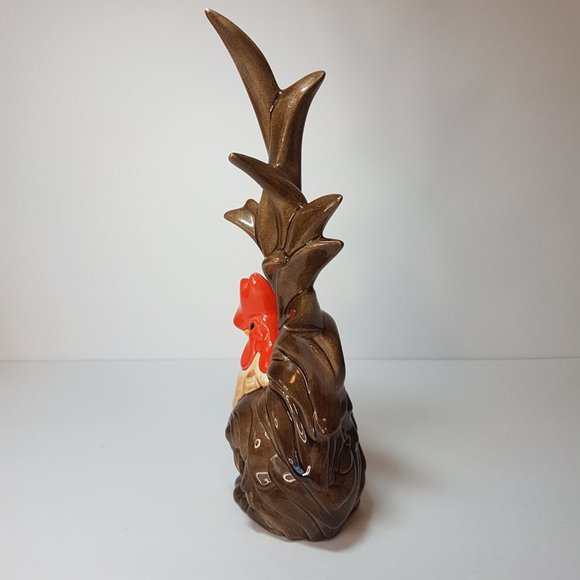 Vintage Ceramic Rooster Handpainted Kitchen Cottage Farmhouse Decor Bird Chicken - Picture 6 of 16